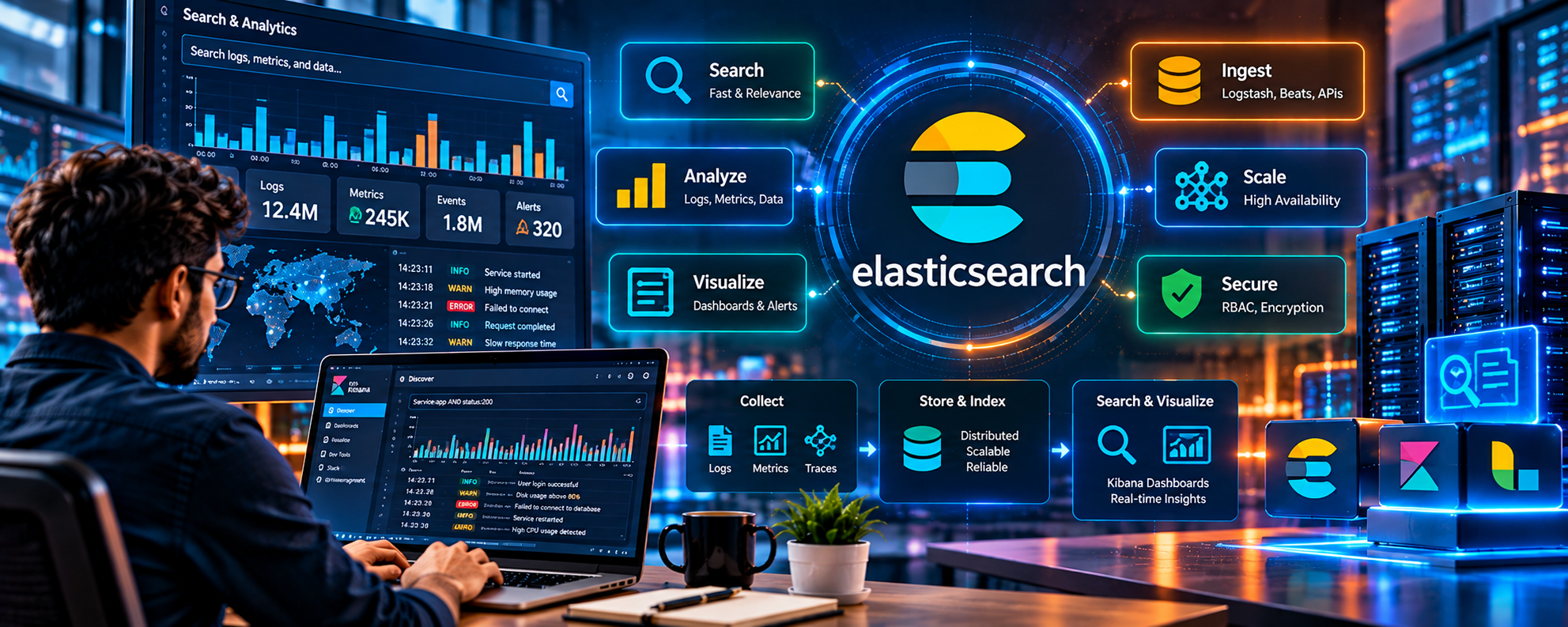 ELK Stack Training � Elasticsearch, Logstash, Kibana at MindverseAI